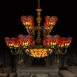 Lustre de Estilo Tiffany em...